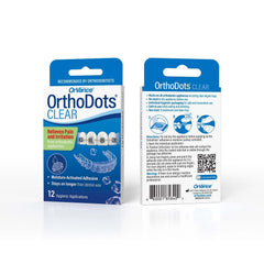 OrthoDots used with braces and clear aligners for pain relief