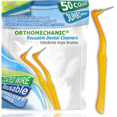 Orthomechanic interdental brush set - jumbo pack of 50