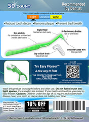 Close-up of brush bristles designed for interdental cleaning