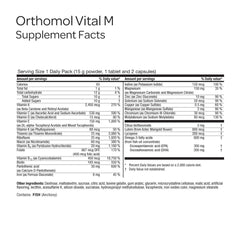 Powder packet serving of Orthomol Vital M