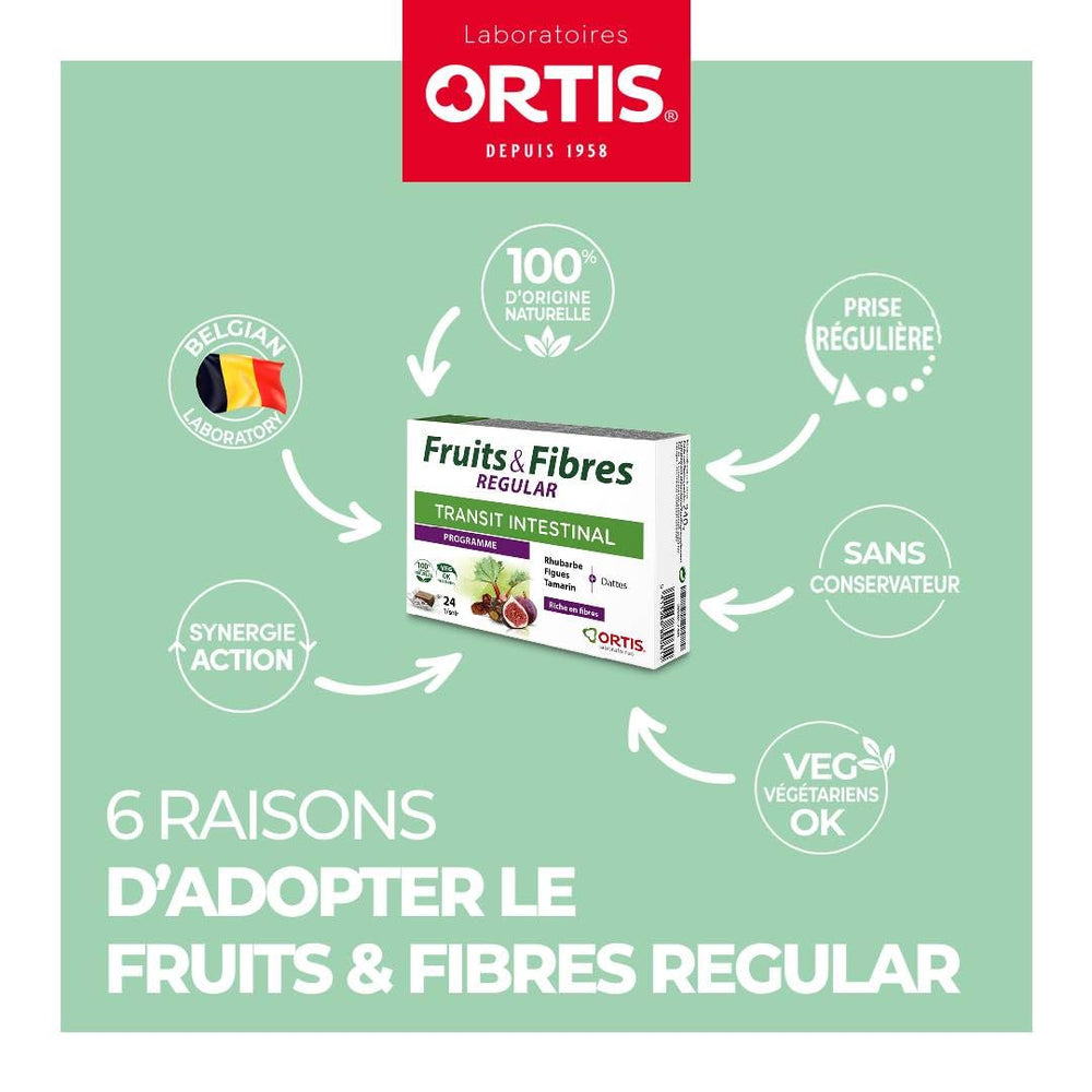Healthy snack option Ortis Fruits & Fibres 24 Cubes
