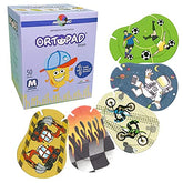 Ortopad Bamboo Boys Eye Patches Racing Flames design – medium size, 2-4 years