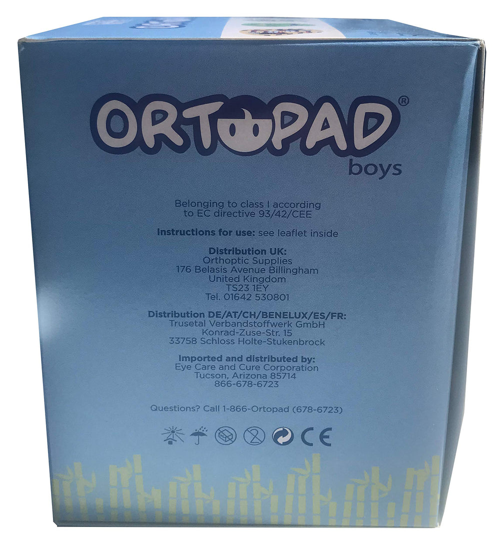 Ortopad Bamboo Boys Eye Patches Soccer design – medium size, 2-4 years
