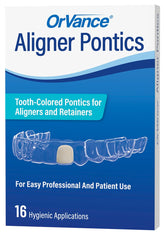 OrVance Aligner Pontics original medium shade 16-count package