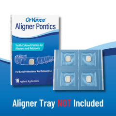 OrVance Aligner Pontics 16-count for orthodontic treatment