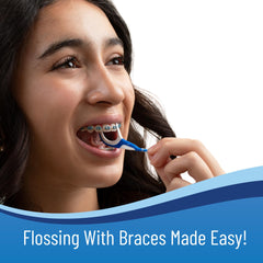 Contents: two 40-count packs of OrVance Braces Flosser