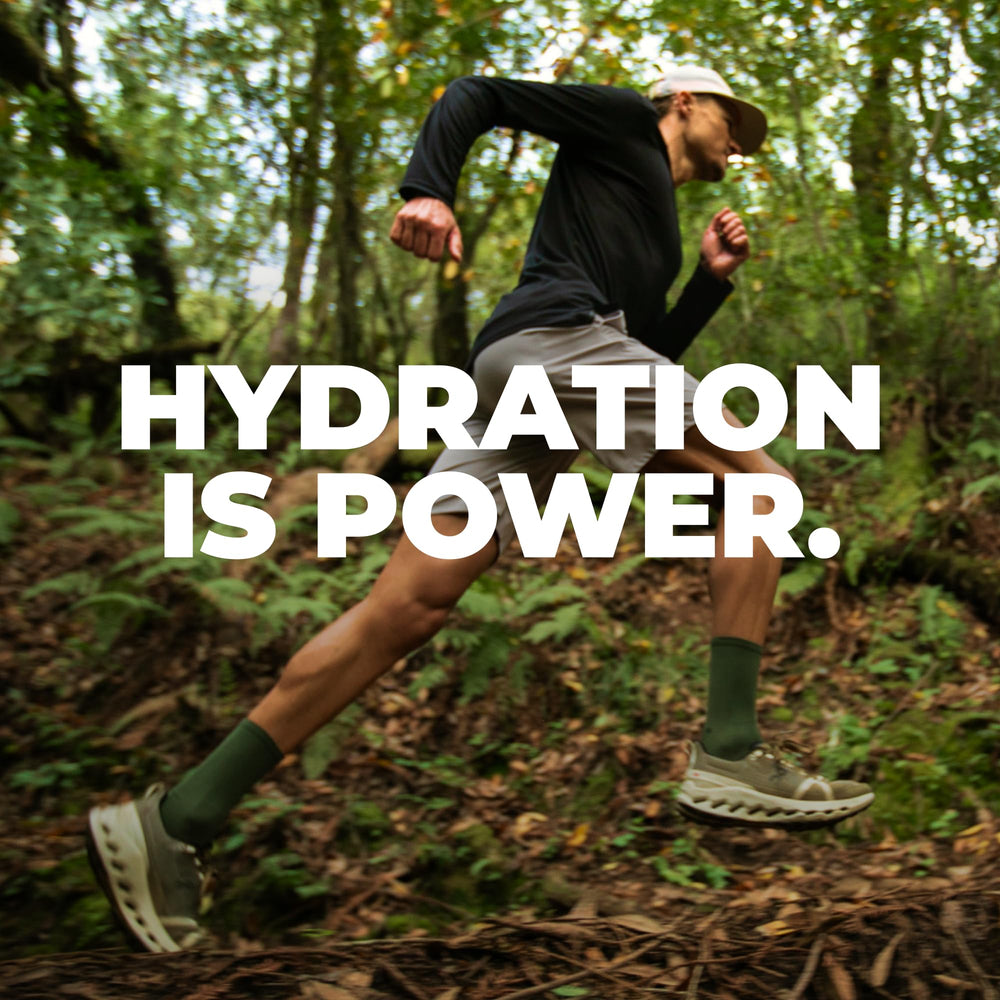 Osmo Active Hydration powder mixed with water delivers fast rehydration between sets.