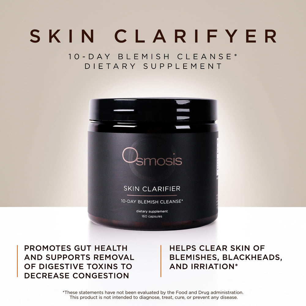Close-up of Osmosis Skin Clarifier bottle label