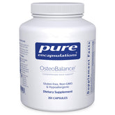 Pure Encapsulations OsteoBalance bottle front label