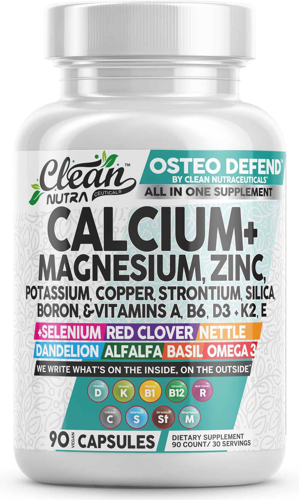 All-in-one Osteo Defend calcium magnesium zinc with D3 K2 and minerals