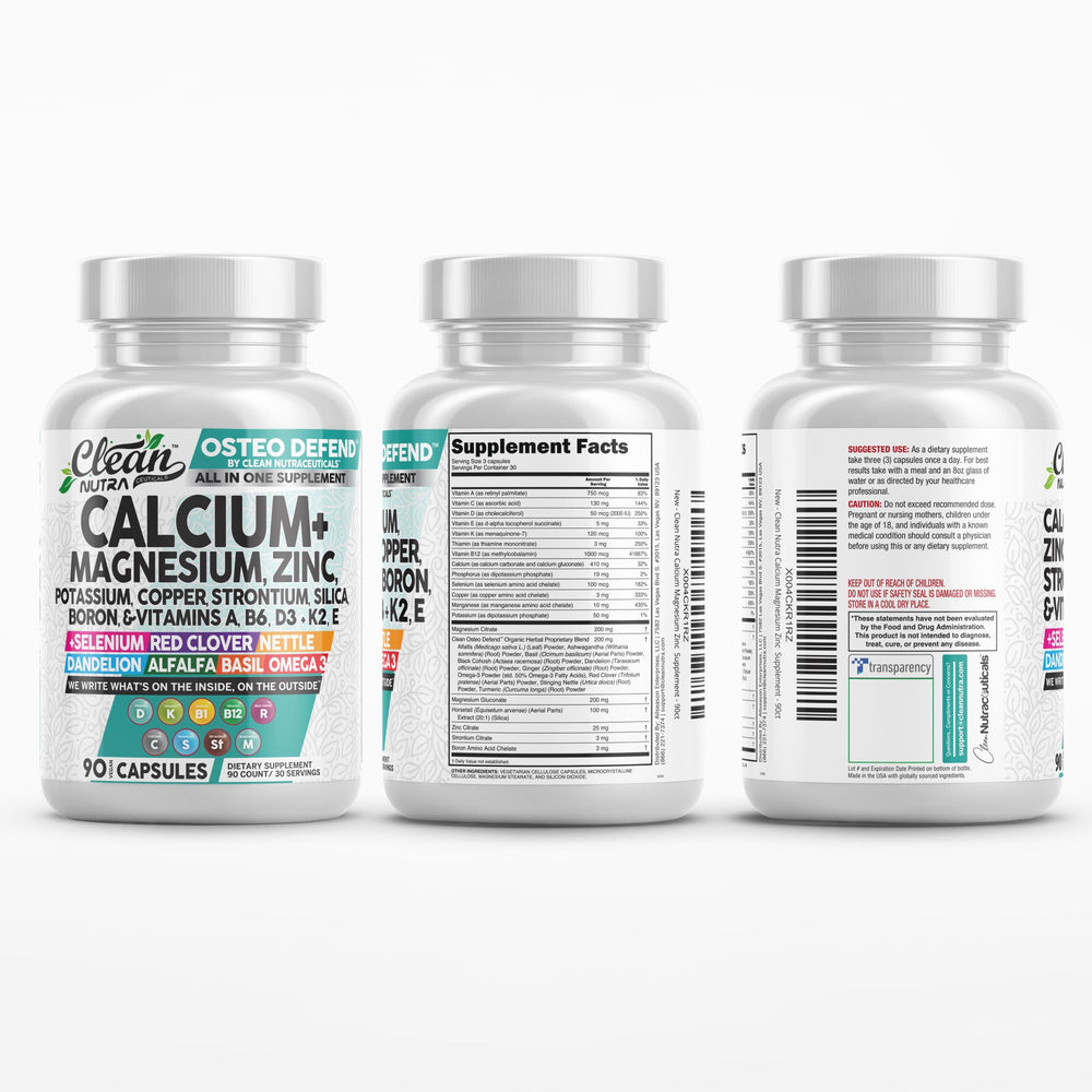 Omega-3 fish oil and essential nutrients in Osteo Defend