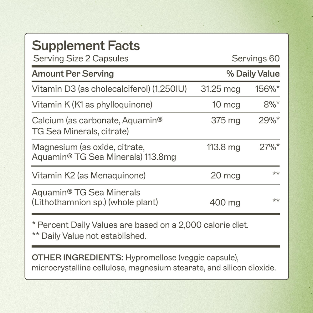 Calcium with sea minerals for bone health - Osteodura bottle