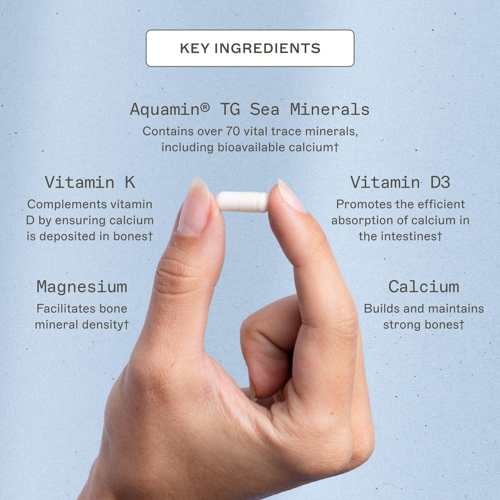 Marine calcium source used in OsteoDura supplement