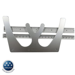 Lightweight aluminum Fox Plane Plate ARP1 for dental lab - side view