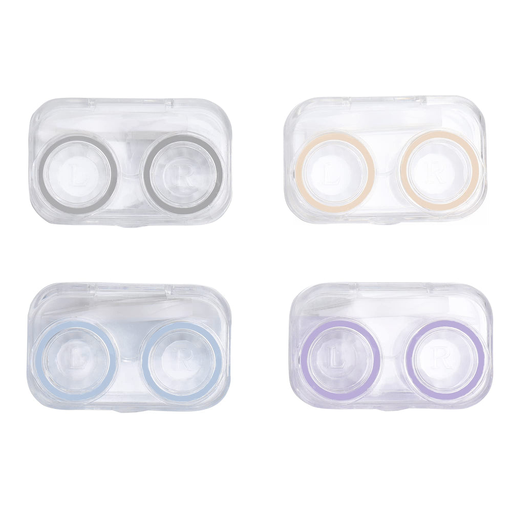 Othirls 4-piece colorful contact lens cases set with travel accessories