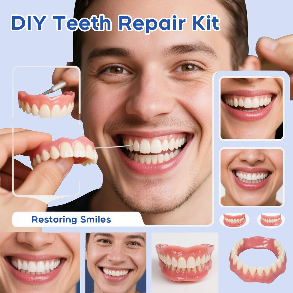 Complete DIY denture kit for temporary emergencies