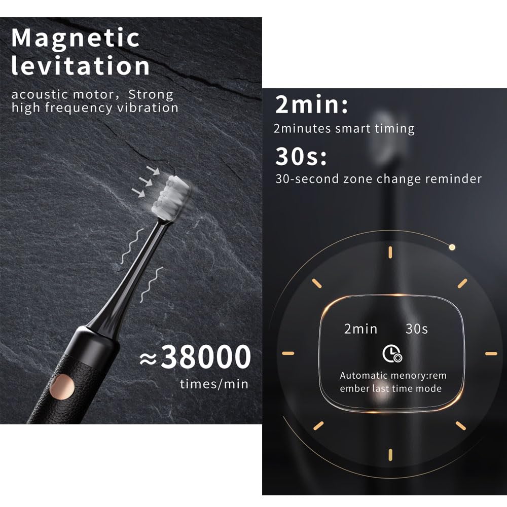 Four replacement brush heads included