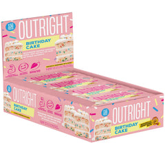 Outright Bars Birthday Cake Peanut Butter box front