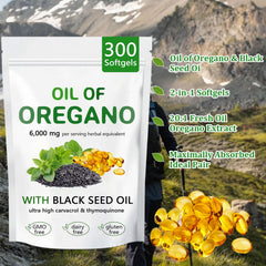 Organic oregano oil capsules non-GMO