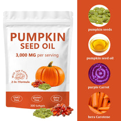 Hair growth concept with pumpkin seed oil capsules