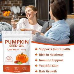 Healthy radiant skin with pumpkin seed oil capsules