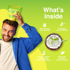 Overflo on-the-go packet ideal for commute or gym sessions