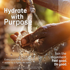 Overflo packet open and ready to dispense for portable hydration