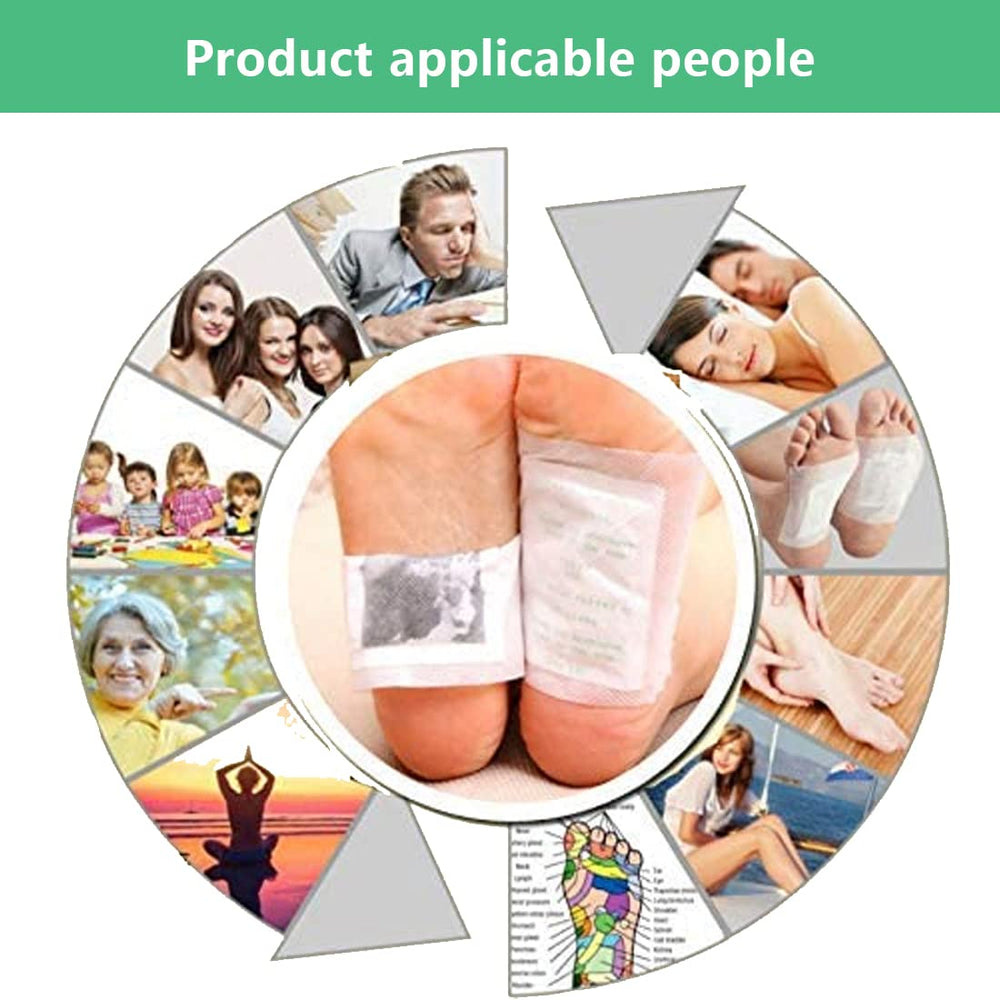 Overnight use instructions for foot pads