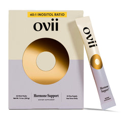 Ovii front packaging showing tropical powder and serving count benefit