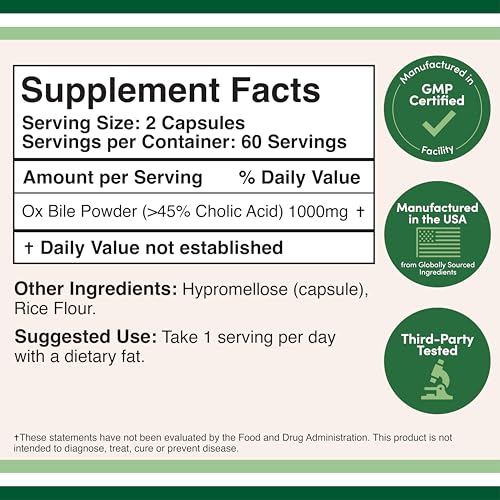 Open bottle showing 120 capsules for 60 servings