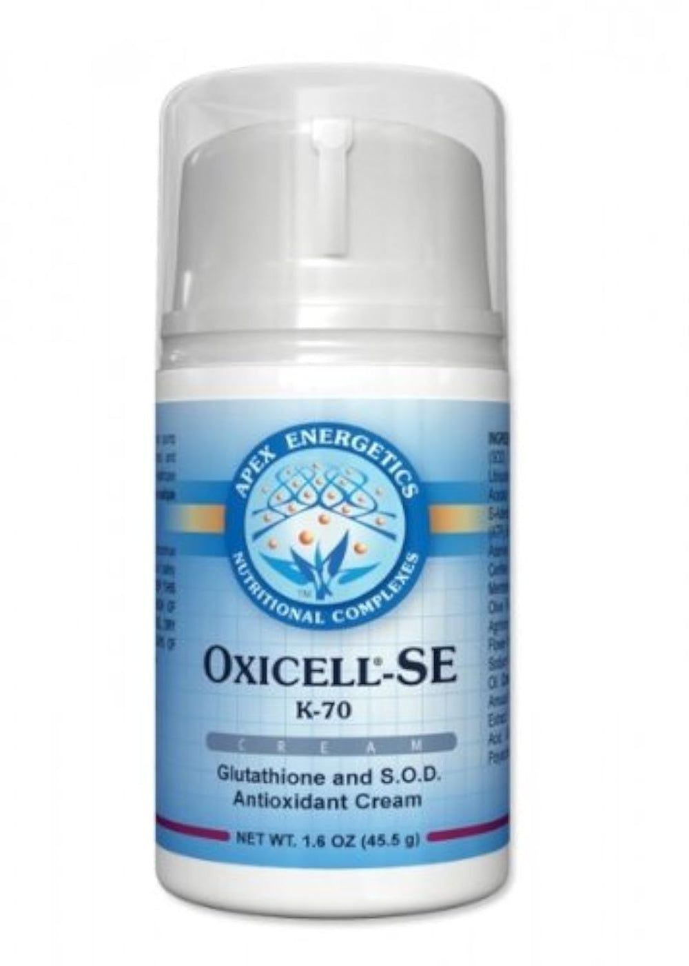 Apex Energetics Oxicell-SE KR-70 topical antioxidant cream bottle