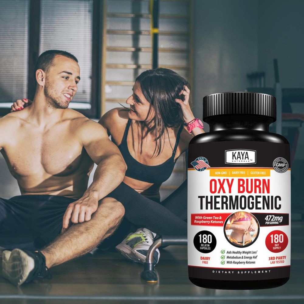 US-manufactured stamp on Kaya Naturals Oxy Burn packaging