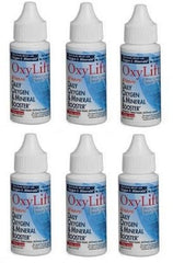 OxyLift Sixpack – 6 bottles of all-natural daily oxygen and mineral booster with ionic minerals, enzymes, and amino acids