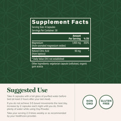 Bottle label showing 120 capsules of Oxy-Powder