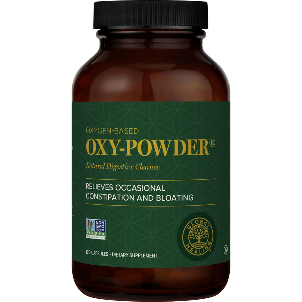 Front packaging view of Oxy-Powder colon cleanser