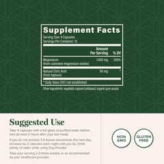 Oxy-Powder capsules for colon detox