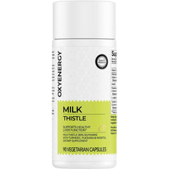 OxyEnergy Milk Thistle 300mg bottle on white background