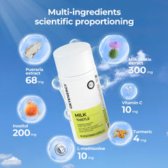 Illustration of ingredients: Vitamin C, Inositol and Pueraria