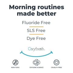 Bright smile with fresh breath and toothpaste imagery