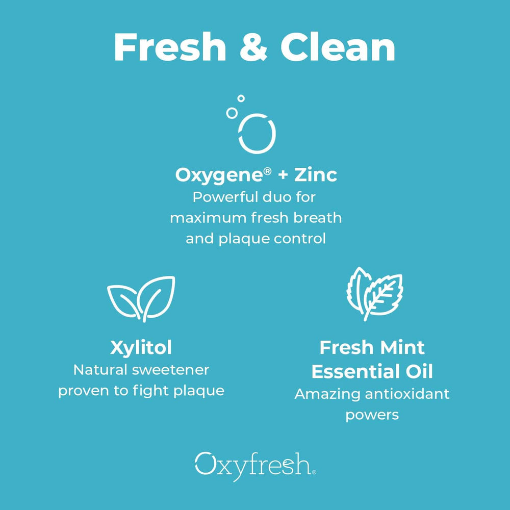 USA-made badge on Oxyfresh mouthwash bottle