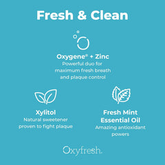 USA-made badge on Oxyfresh mouthwash bottle