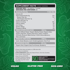 Digestive enzymes and prebiotic fiber in OxyGreens
