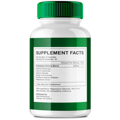 Official OzemBurn Max supplement pills label on bottle