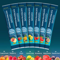 Ozenke electrolyte packets raspberry flavor