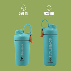 Compact and portable Ozizo shaker bottle for travel