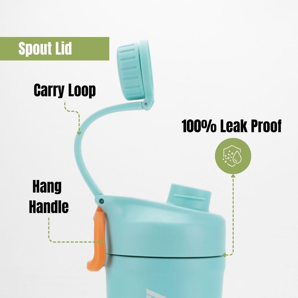 Interior view of insulated double-wall bottle