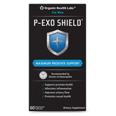 P-ExoShield Prostate Support bottle with 60 veggie capsules