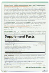 Close-up of Gluten Cutter capsules and gcx50 enzyme blend