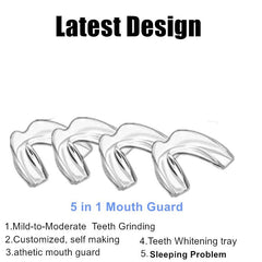Close-up of BPA-free moldable mouth guard material