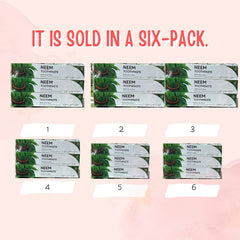Six toothpaste tubes arranged in a six-pack